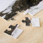 ペリカン飛んでいる鳥の太平洋海岩 ジグソーパズル (側面)