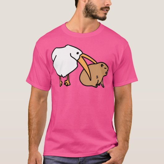 ペリカン食べケイイ Tシャツ (正面)