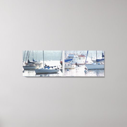 ペリカン鳥類野生動物ビーチ キャンバスプリント (正面)