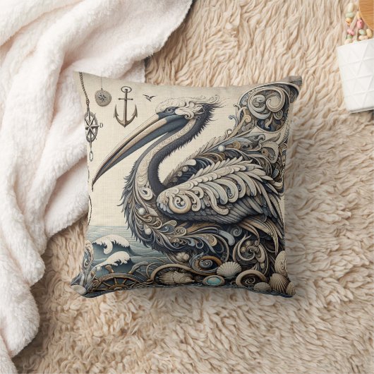 ペリカン1 クッション (ブランケット)