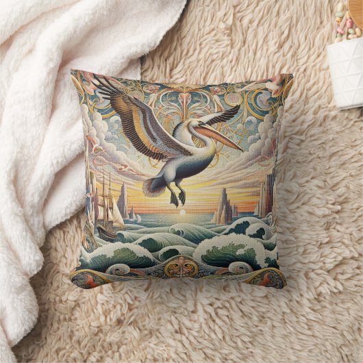 ペリカン3 クッション (ブランケット)