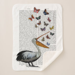 ペリカン·アンド·バターフライ シェルパブランケット