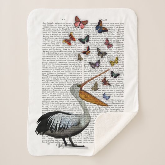 ペリカン·アンド·バターフライ シェルパブランケット (正面)