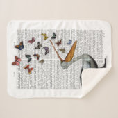 ペリカン·アンド·バターフライ シェルパブランケット (正面(横))