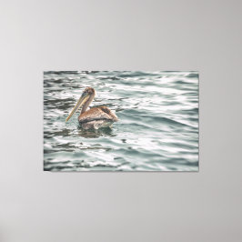 ペリカン・イン・ウォーター キャンバスプリント