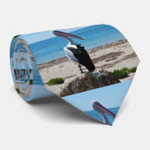 ペリカン・オン・ビーチ・ロック ネクタイ (ロール)