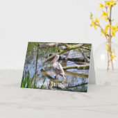 ペリカン カード (黄色い花)