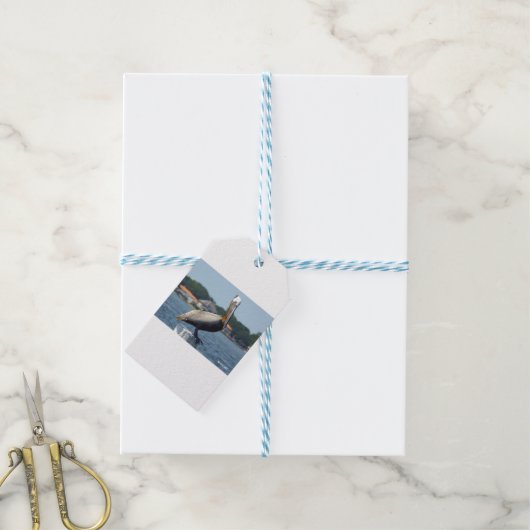 ペリカン ギフトタグ (より糸付き)