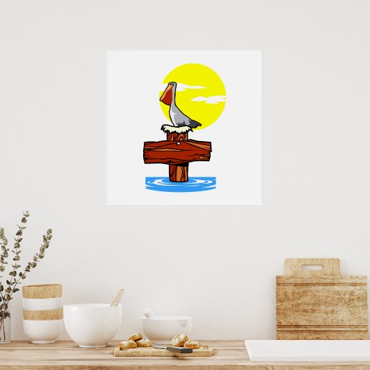 ペリカン ポスター (キッチン)