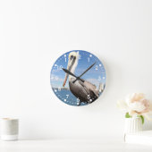ペリカン ラウンド壁時計 (ホーム)