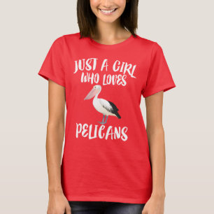ペリカ人のTシャツが好きな女の子 Tシャツ