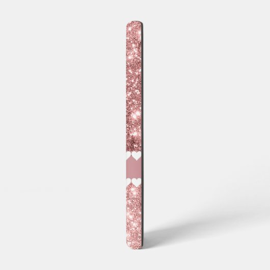 ペリガーリーパーソナライズされたターフェイクピンク SAMSUNG GALAXYケース (左側面)