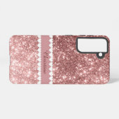 ペリガーリーパーソナライズされたターフェイクピンク SAMSUNG GALAXYケース (裏面横)