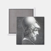 ペリクレスの胸像、ジュゼッペ・コージによる彫刻 マグネット (正面/裏面)