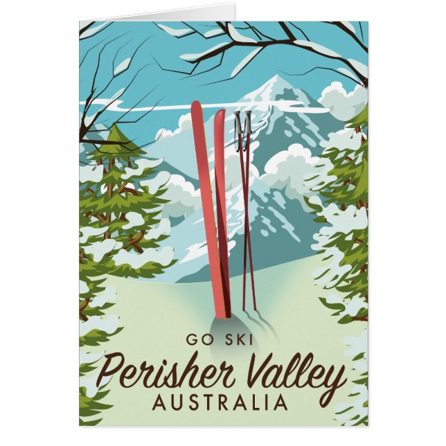 ペリシャバレーオーストラリアのスキー。 (正面)