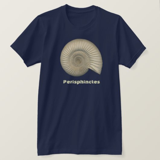 ペリスピンクテス・アンモナイト Tシャツ (デザイン正面)