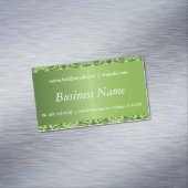 ペリドッエレガントドグリーンダマスク マグネット名刺 (インサイチュ)