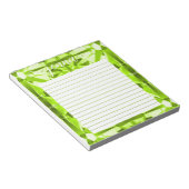 ペリドットの宝石が並パーソナライズされたぶ ノートパッド (アングル)