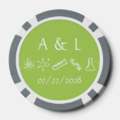 ペリドットの魅力的な力 ポーカーチップ (裏面)