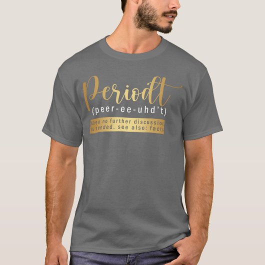 ペリドット面白い定義 ペリドット定義 辞書 Tシャツ (正面)