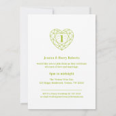 ペリドット1周年ラブパーティーの招待状 招待状 (裏面)