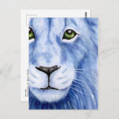 ペリドット – ライオン ポストカード (正面/裏面)