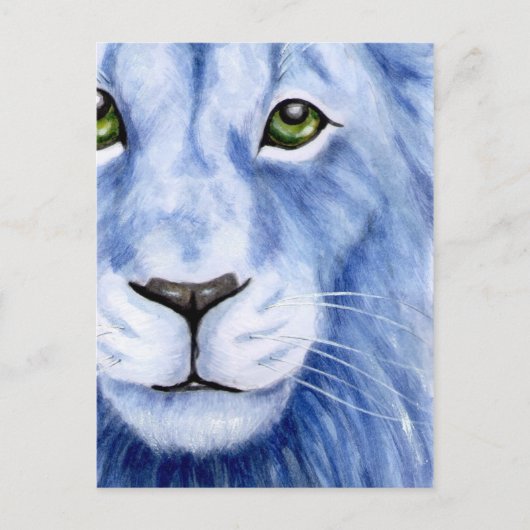 ペリドット – ライオン ポストカード (正面)