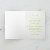 ペリド威厳があるット誕生石誕生日カード カード (内部)