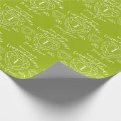 ペリド結婚ットの愛の1年の緑 ラッピングペーパー (角)