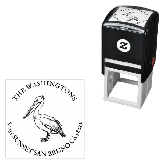 ペリパーソナライズされたカン差出人住所スタンプ名 セルフインキングスタンプ (インサイチュ)