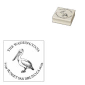 ペリパーソナライズされたカン差出人住所スタンプ名 ラバースタンプ (押印)