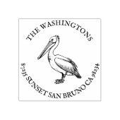 ペリパーソナライズされたカン差出人住所スタンプ名 ラバースタンプ (インプリント)