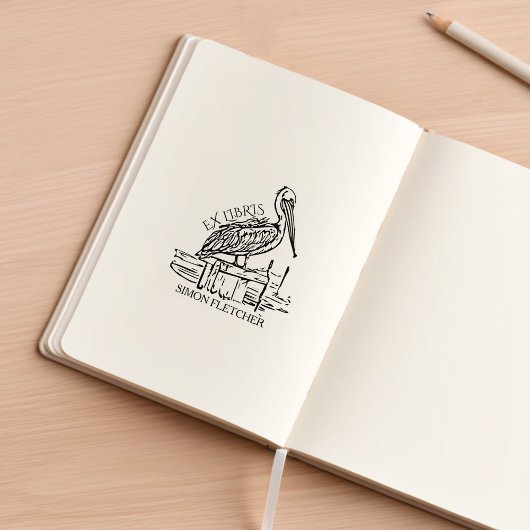 ペリパーソナライズされたカンEx Libris蔵書票 ラバースタンプ