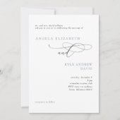 ペリモダンウィンクルブライド両親結婚式招待状 招待状 (正面)