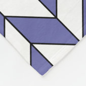 ペリモダンンクルヘリンボーンシェブロンパターン フリースブランケット (角)