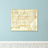 ペリンの新しい地形戦争地図 キャンバスプリント (インサイチュ (ウッドフロア))