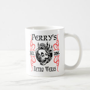 ペリーのレトロのWerksの二重味方されたマグ コーヒーマグカップ