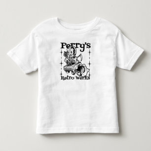 ペリーのレトロのWerksはワイシャツをからかいます トドラーTシャツ