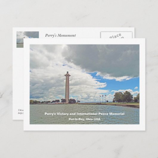 ペリーの勝利と平和国際的記念碑 ポストカード (正面/裏面)