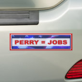 ペリーは仕事の共和党の政治選挙に匹敵します バンパーステッカー (車上)