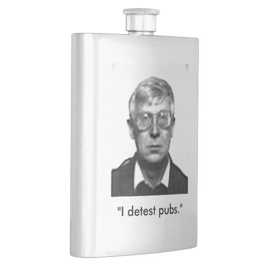 ペリーアンダーソンはパブのフラスコをひどく嫌います フラスク (右)