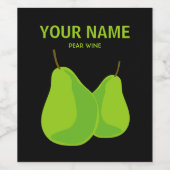 ペリーカスタムメーカーのための梨サイダーワインラベル ワインラベル (シングルラベル)