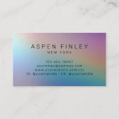 ペリーフェイクきらめくモダン名刺 名刺 (裏面)