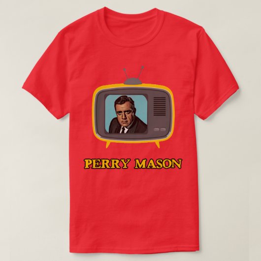 ペリー・メイソンのテレビ弁護士ヴィンテージ Tシャツ (デザイン正面)