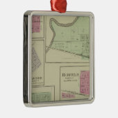 ペリー、メンフィス、Pawnee、Bronson、Redfield、カンザス メタルオーナメント (右)