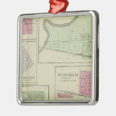 ペリー、メンフィス、Pawnee、Bronson、Redfield、カンザス メタルオーナメント (左)