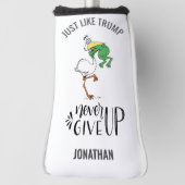 ペリ与えカンを詰め込んだトランプのカエルのように決して上に来ない ゴルフヘッドカバー (回転90)