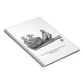 ペルおもしろいセンター空のネスター子育てユーモア ノートブック (右側)