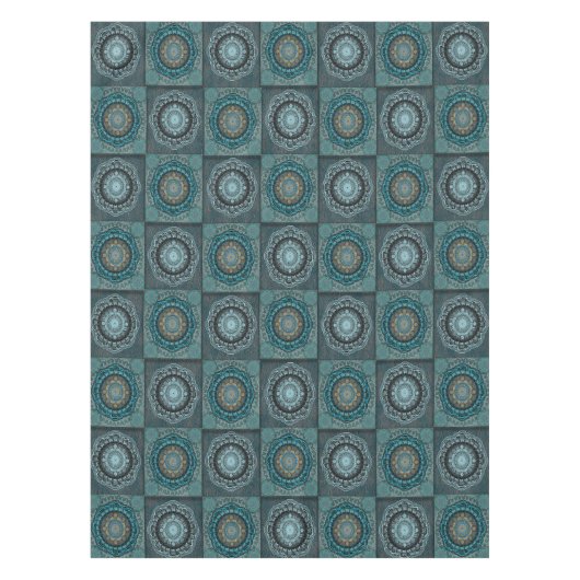 ペルシアのサイケデリック目の模様 テーブルクロス (正面)