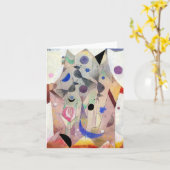 ペルシアのナイチンゲールby Paul Klee,抽象芸術・アート カード (黄色い花)